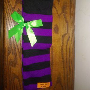 FREE w/ Purchase of $15+ - NWT Over the Knee Striped Socks